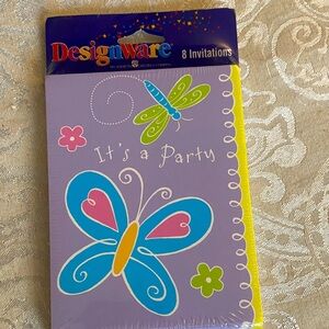 Vintage Purple Butterfly Party Invitations 🦋